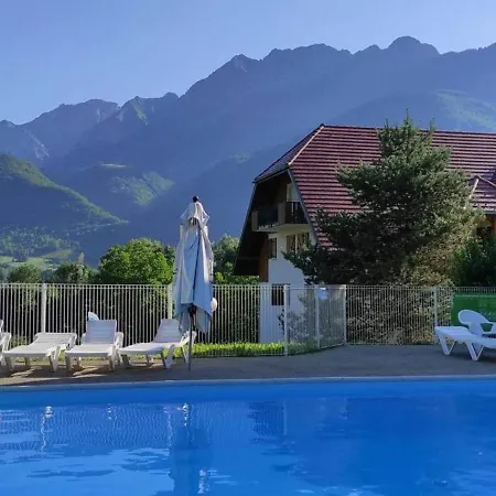 Cosy Du Birdie Logement 4 Pers Avec Piscine Giez Exterior foto